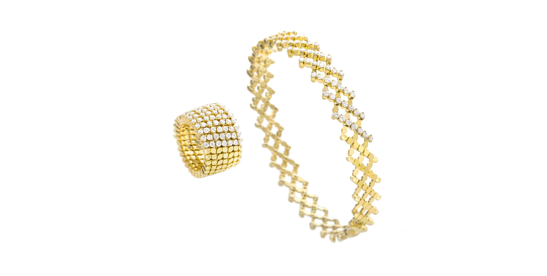 Prsteň / náramok s diamantmi Brevetto