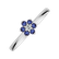 Prsteň s diamantom a zafírom Winter Star1