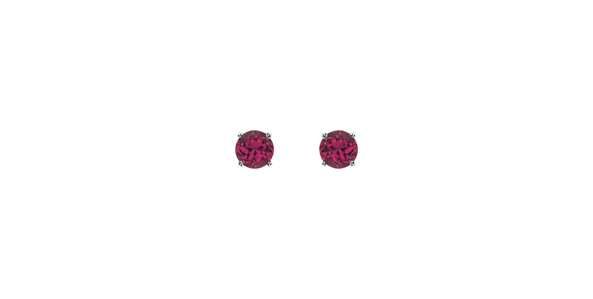 Náušnice s rhodolitom Orbs