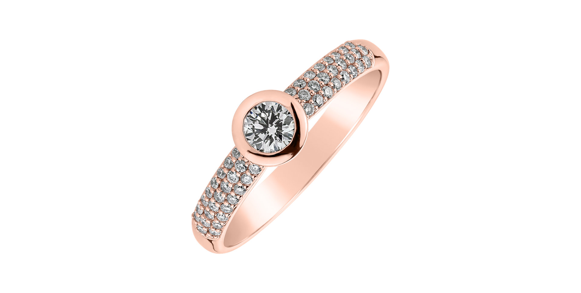Prsteň s diamantmi Moon Highness
