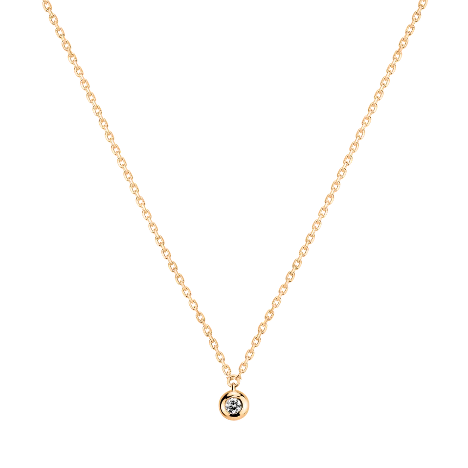 Náhrdelník s diamantmi Sparkling Dots
