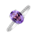 Prsteň s diamantmi a ametystom Touch of Spark2