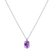 Náhrdelník s diamantmi a ametystom Aurora2