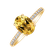 Prsteň s diamantmi a citrínom Touch of Spark2
