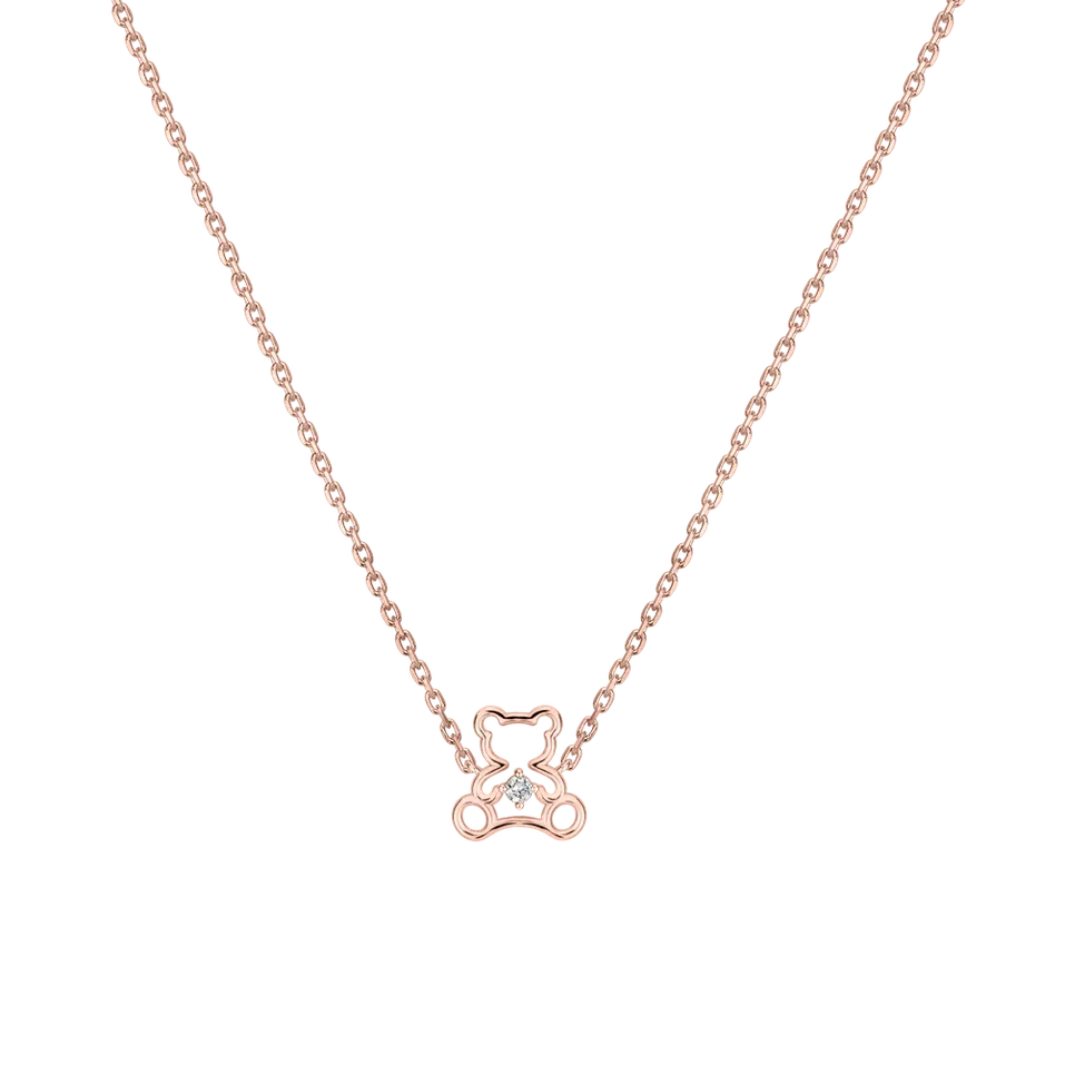 Náhrdelník s diamantom Teddy