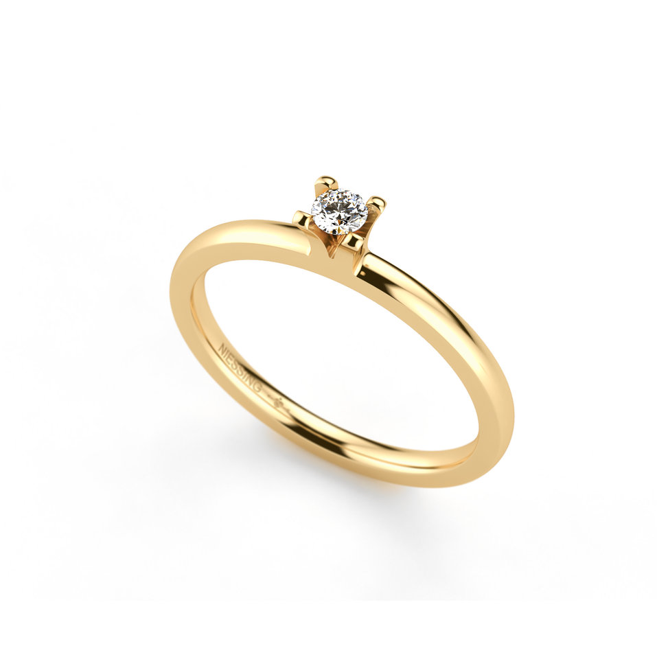 Prsteň s diamantom Amatis 4 prongs