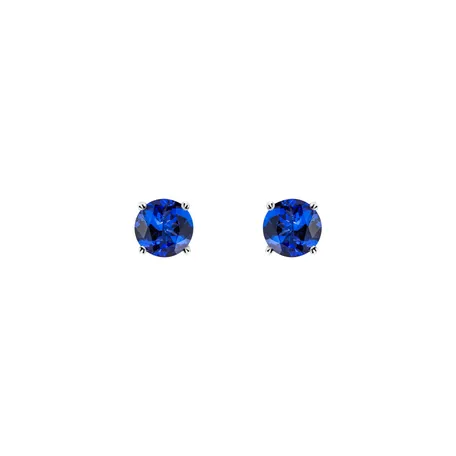 Náušnice s tanzanitom Orbs
