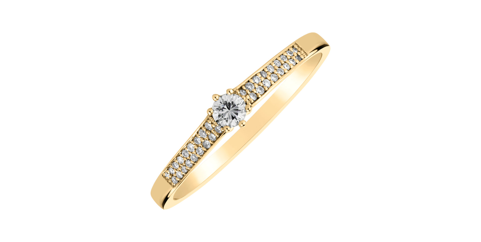 Prsteň s diamantmi Sparkling Romance