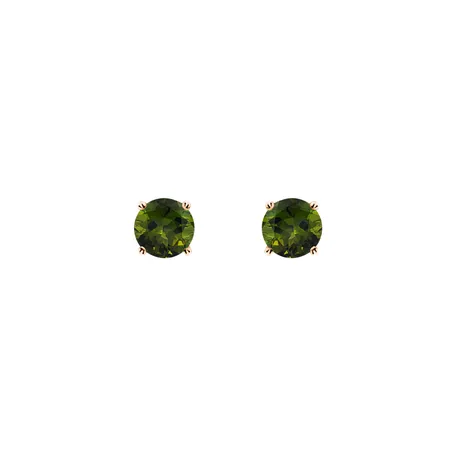 Náušnice s turmalínom Orbs