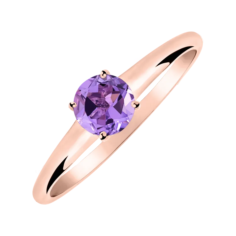 Prsteň s ametystom Sweet Bliss