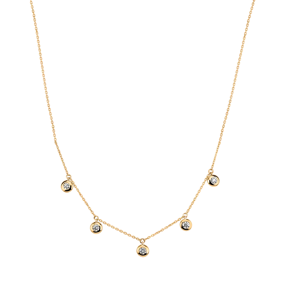 Náhrdelník s diamantmi Sparkling Dots