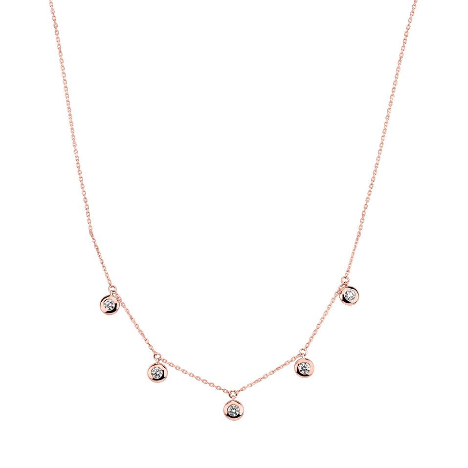 Náhrdelník s diamantmi Sparkling Dots