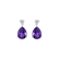 Náušnice s diamantom a ametystom Galatea2