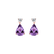 Náušnice s diamantmi a ametystom Ismene2