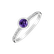 Prsteň s diamantmi a ametystom Regal Elegance2