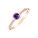 Prsteň s diamantmi a ametystom Regal Elegance2