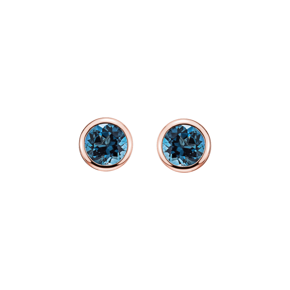 Náušnice s topásom Shiny Dots