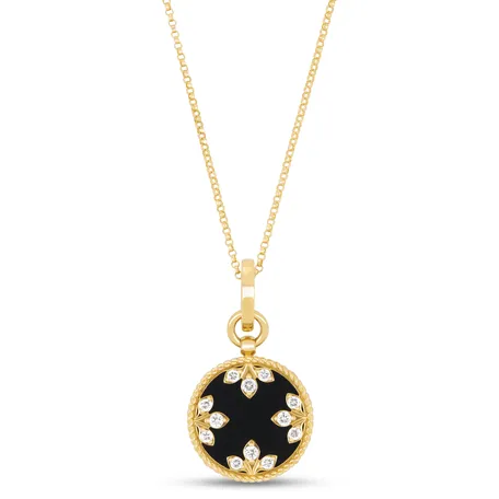 Náhrdelník s diamantmi a jadeitom Venetian Medallions