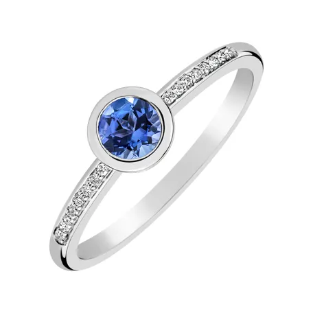 Prsteň s diamantmi a tanzanitom Regal Sparkle