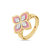 Prsteň s diamantmi a rhodolitom Princess Flower VENETIAN2