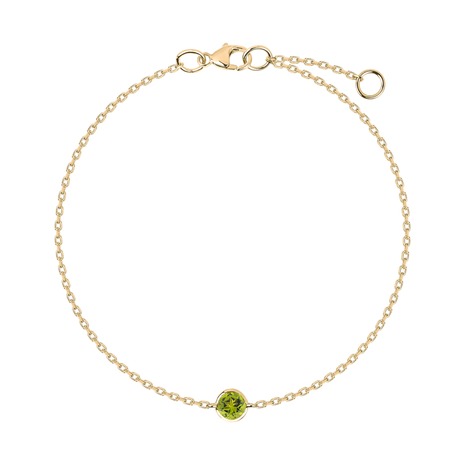 Náramok s peridotom Neon Dot