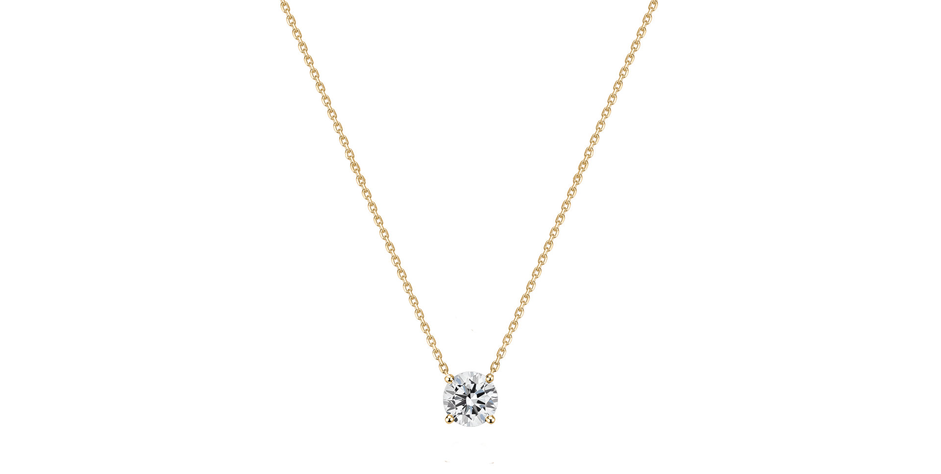 Náhrdelník s diamantom Pure Light