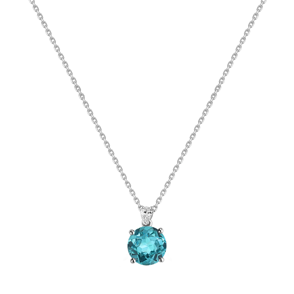 Náhrdelník s diamantom a apatitom Seraphina