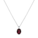 Náhrdelník s diamantom a rhodolitom Élise2