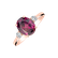 Prsteň s diamantmi a rhodolitom Scarlet Ember2