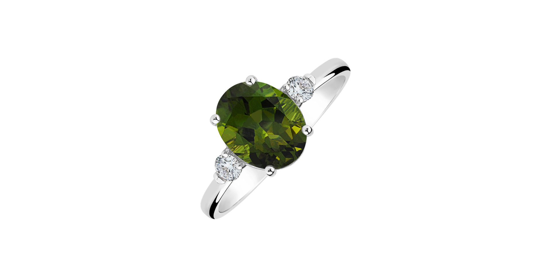 Prsteň s diamantmi a turmalínom Ivy Elegance