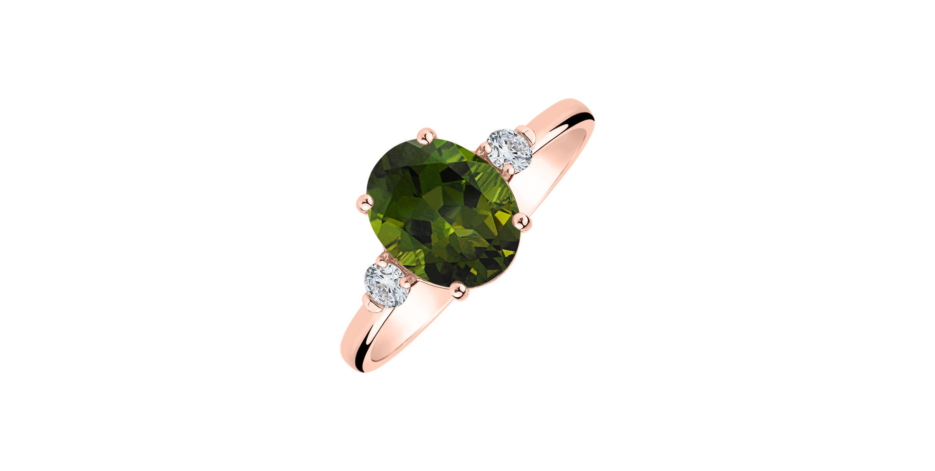 Prsteň s diamantmi a turmalínom Ivy Elegance