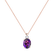 Náhrdelník s diamantom a ametystom Alexandria2