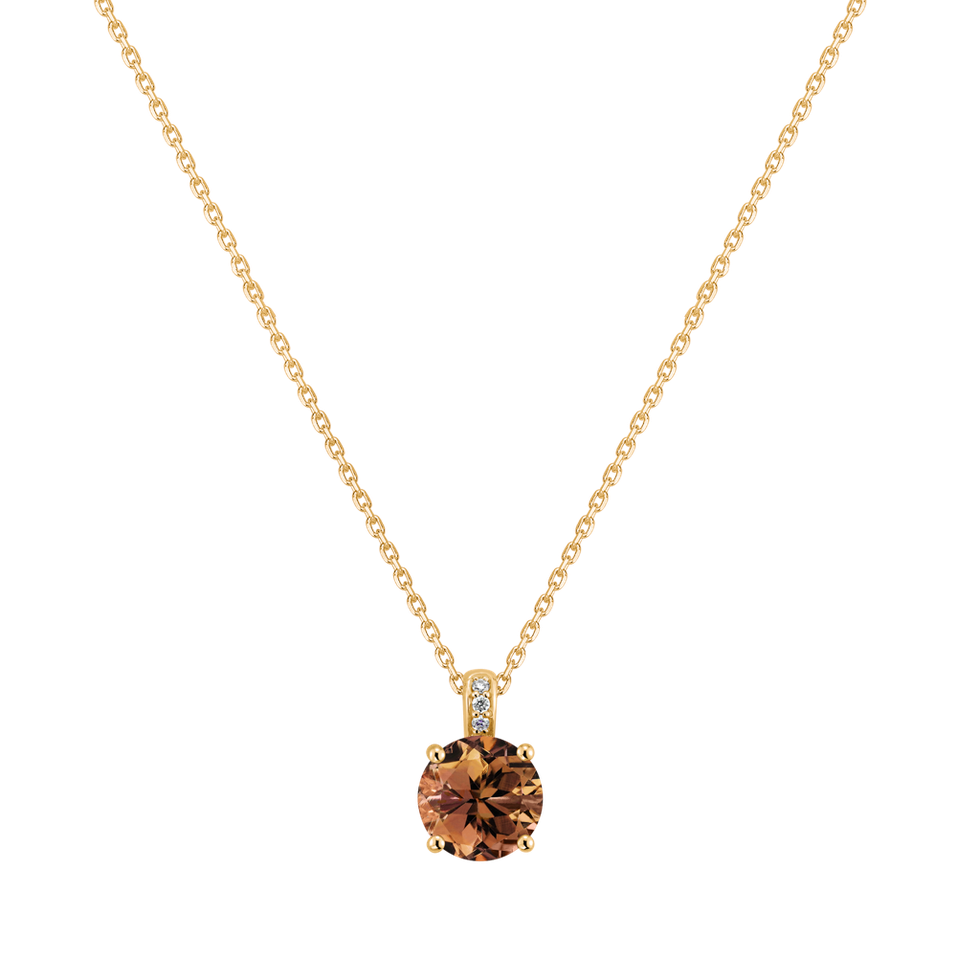 Náhrdelník s diamantmi a turmalínom Seraphita