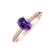 Prsteň s diamantmi a ametystom Pauliene2