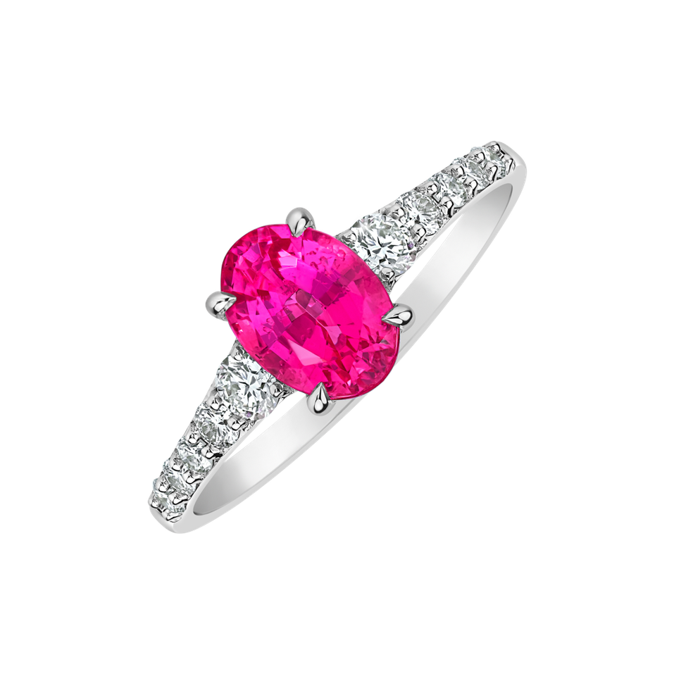 Prsteň s diamantmi a spinelom Shimmering Dazzle