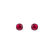 Náušnice s rubínom Orbs2