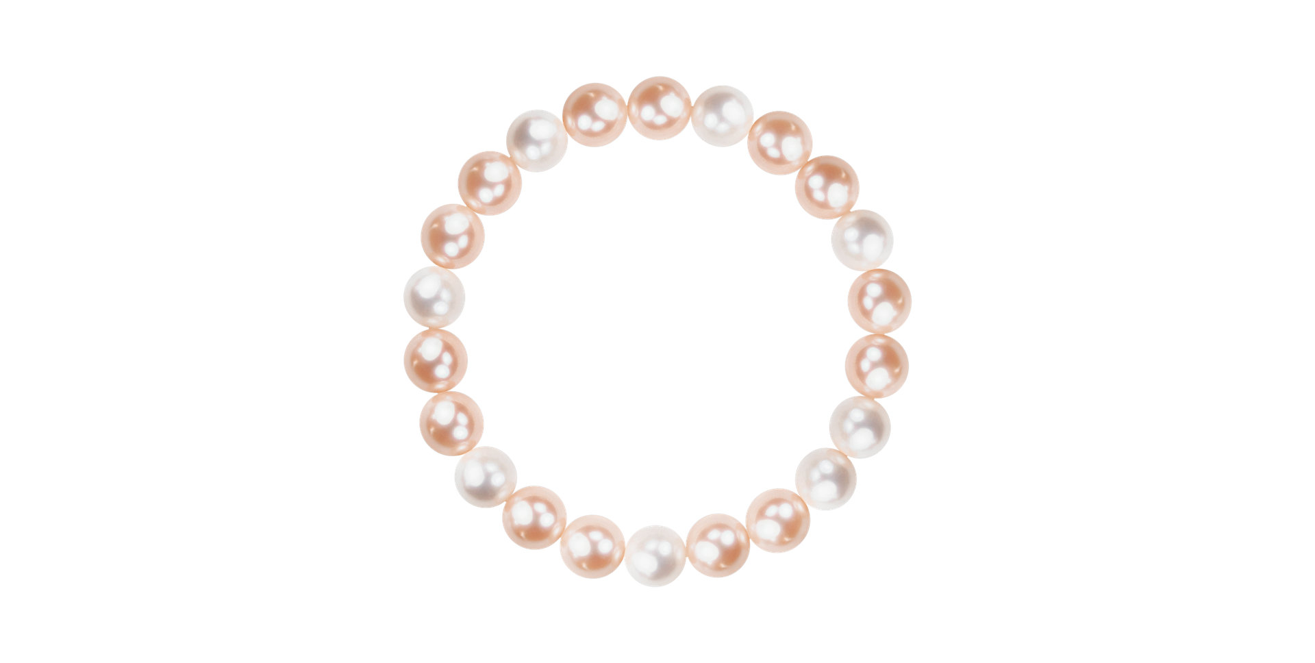 Perlový náramok Rose and Snow Pearls