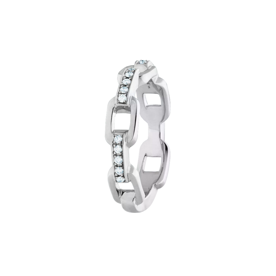 Prsteň s diamantmi Love Lock