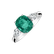 Prsteň s diamantmi a smaragdom Galdor2