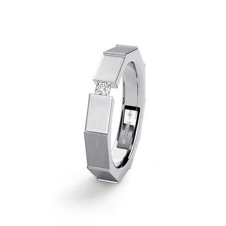 Prsteň platina s diamantom Spannring Bambo