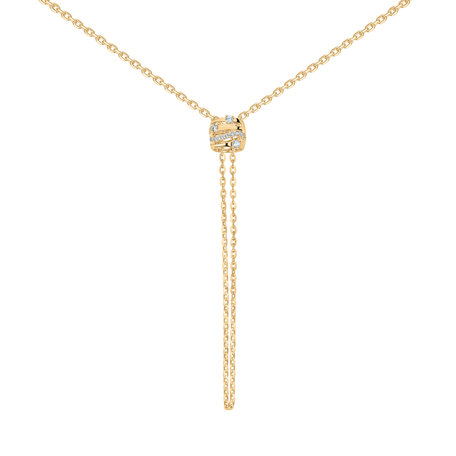 Náhrdelník s diamantmi Golden Verse