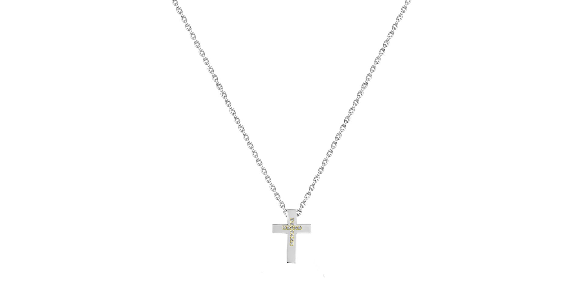 Náhrdelník s diamantmi Cross