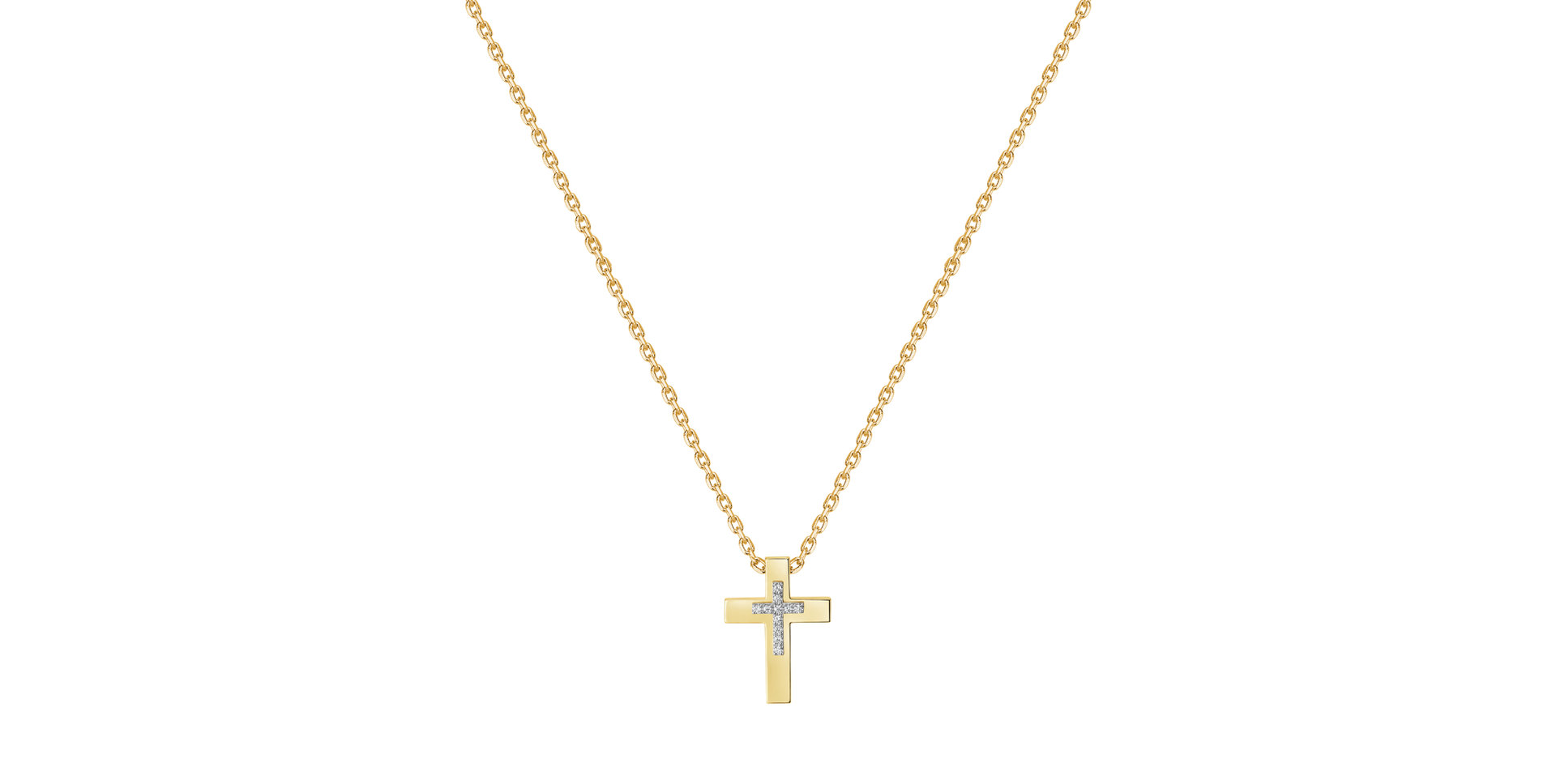 Náhrdelník s diamantmi Cross