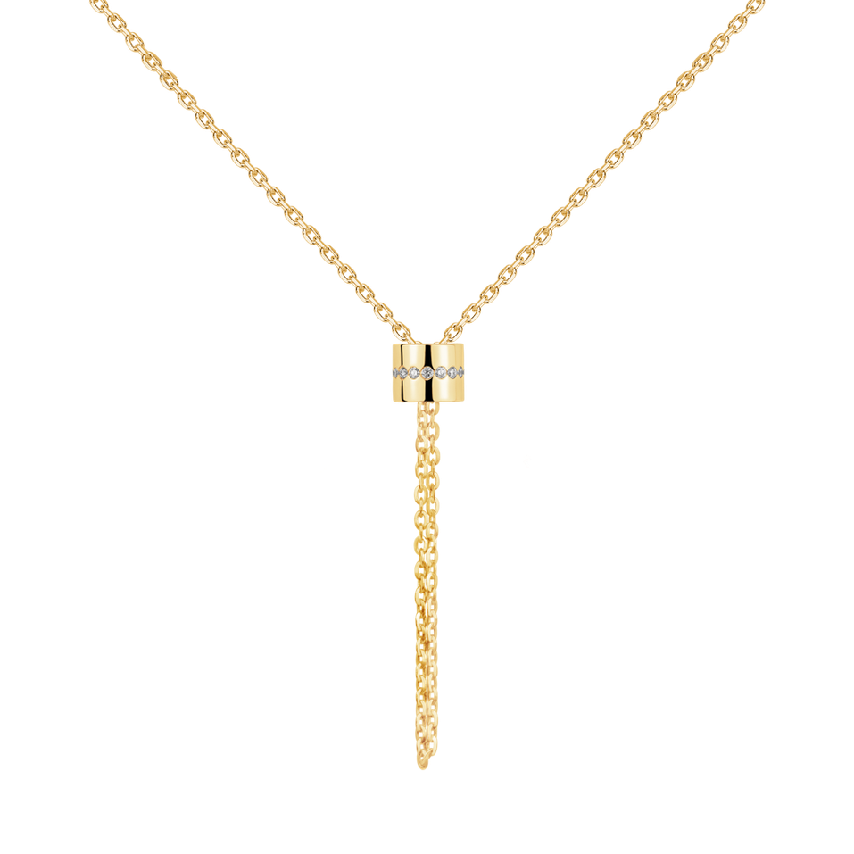 Náhrdelník s diamantmi Infinity Circles