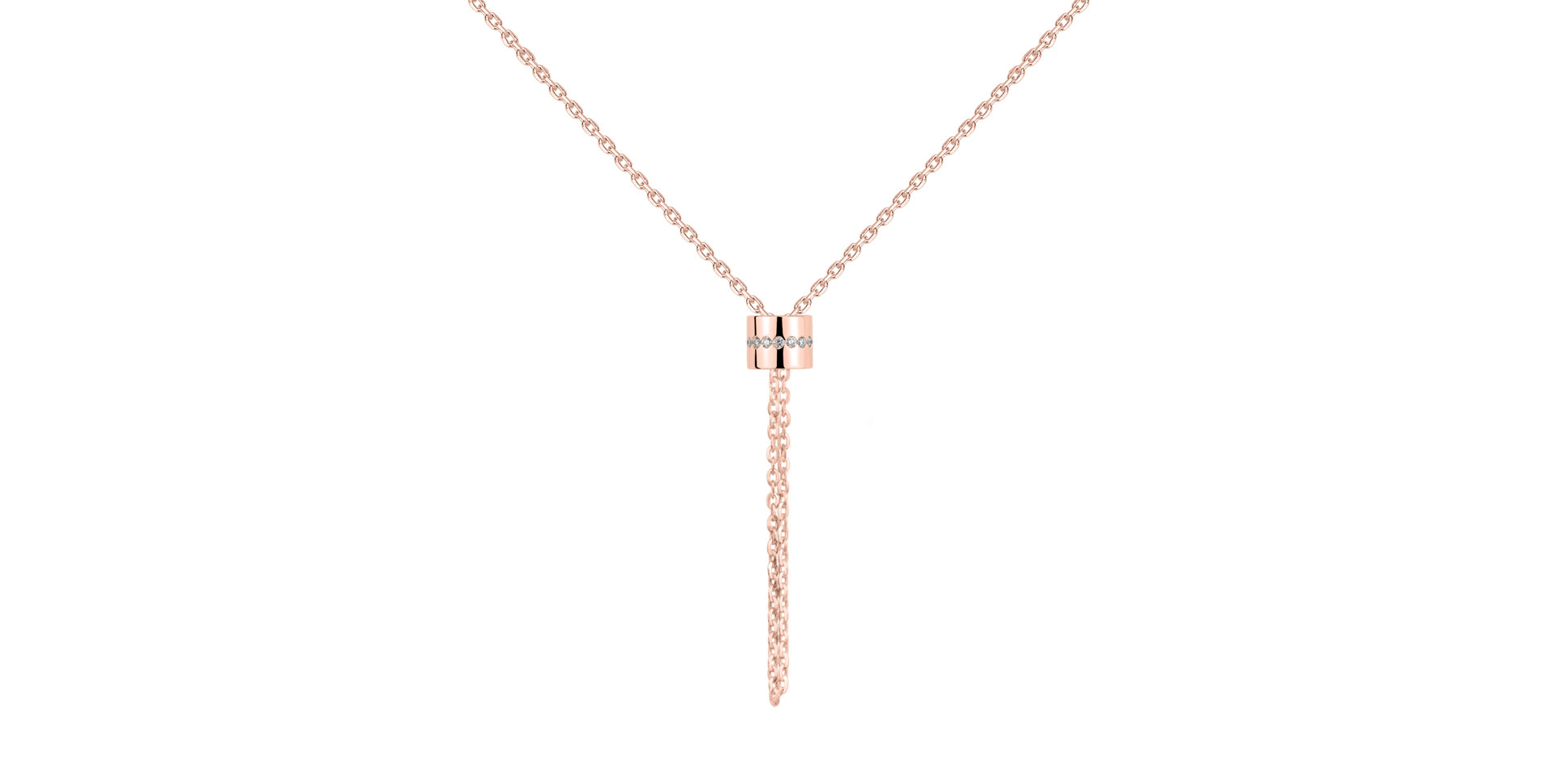 Náhrdelník s diamantmi Infinity Circle