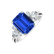 Prsteň s diamantmi a tanzanitom Blue Magic2