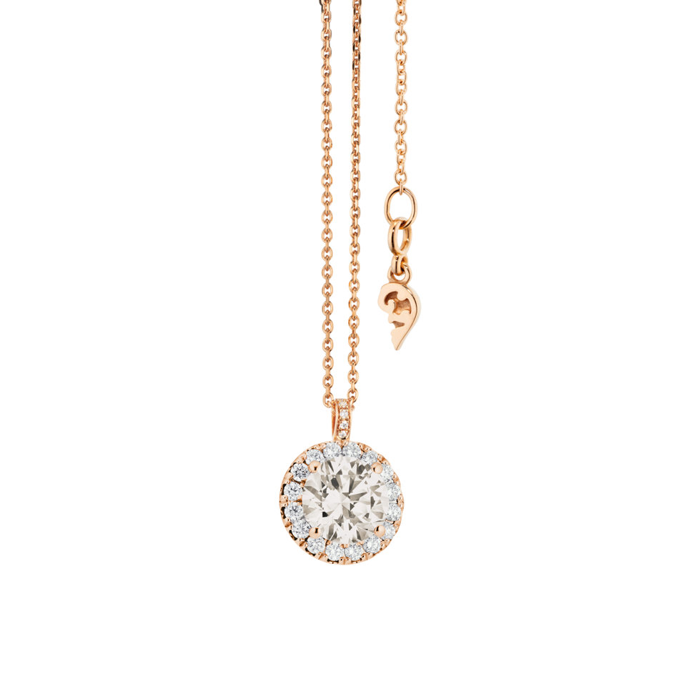 Náhrdelník s diamantmi The Romance Collection