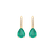 Náušnice s diamantmi a smaragdom Tearfall2