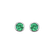 Náušnice so smaragdom Shiny Dots2