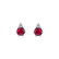 Náušnice s diamantom a rubínom Midnight Serenity2